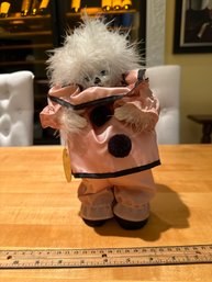 Vintage Handmade Hand Painted Collectible Porcelain Cat Clown Animatronic Showstoppers Works Great