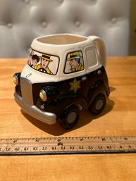 Vintage Dick Tracy Wheelees By Applause Car Coffee Tea Mug
