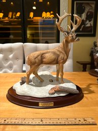 DANBURY MINT ' THE JORDAN BUCK ' BY RON VAN GILDER FROM TROPHY BUCK COLLECTION