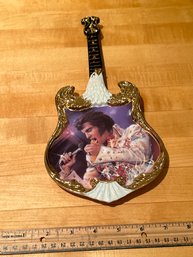 1973 Aloha From Hawaii Elvis Presley First Bradford Exchange Guitar Plate 12.5'