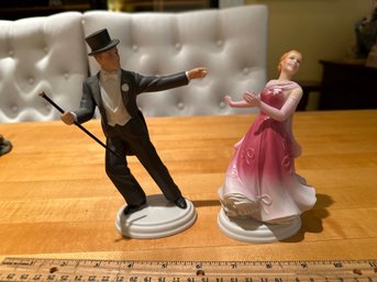 Vintage Images Of Hollywood, Ginger Rogers And Fred Astaire In The Barkleys Of Broadway Porcelain Figurines