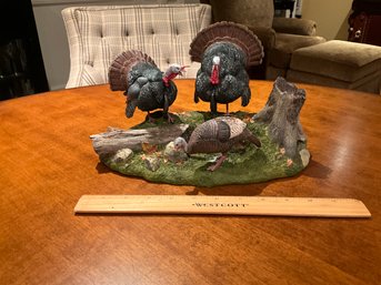 The Danbury Mint 'Full Strut' Turkey Statue Figurine Sculpture Nick Bibby