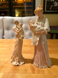 Lot 2 Lenox God's Gift By Sandra Kuck Figurine And Thomas Kinkade You Fill My Heart With Love Mother And Child