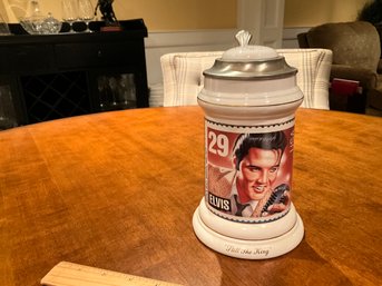 Collectible Beer Stein ELVIS PRESLEY Still The King No 13587 USA Stamp Postmark