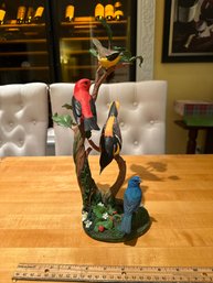 DANBURY MINT 'SUMMER SERENADE' BY BOB GUGE - BIRDS SCULPTURE FIGURINE