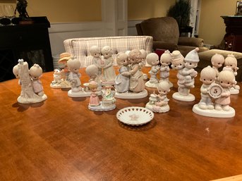 Collection Of 13 Vintage Precious Moments Figurines