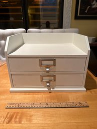 Pottery Barn Bedford Two-Drawer Desk Organizer