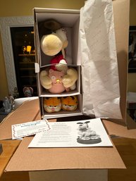 New In Box Complete Danbury Mint Bedtime For Odie 18 In Plush Jim Davis 1994 Garfield