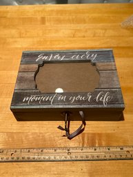 Wooden Musical Lockable Keepsake Box Enjoy Every Moment In Your Life