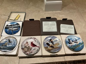 Lot Of 5 Assorted Bird Collector Plates