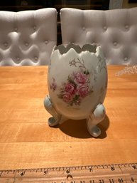 Vintage Inarco Japan 1962 E116-M Hand Painted Egg Shaped Vase