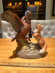 Vintage Wild Turkey And Red Fox Bourbon Decanter/ #7 In Limited Edition Series