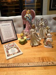 Lot Of Angels Inspirational Wall Art Figurines See All Photos