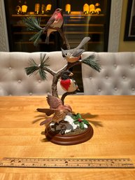 Danbury Mint 'Winter Quartet' Bird Figurine