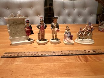 Vintage Lot Of Sebastian Miniatures Sign The Spirit Of 76 Uncle Sam Drummer Boy Betsy Ross