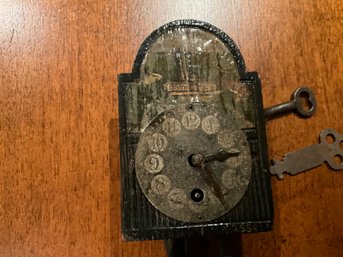 Miniature Wall Clock For Dollhouse Or Doll Display Vignette