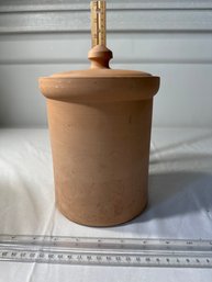 Vintage Italian Terracotta Jar Container With Lid