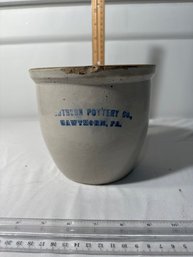 Antique Crock Hawthorn Crock ~ Antique Stoneware Crock Hawthorn Pottery Co Wide Mouth Crock
