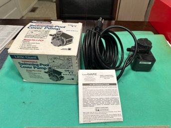 Little Giant Submersible Swimming Pool Cover Pump Model PE-1-PCP Brand New Works Great