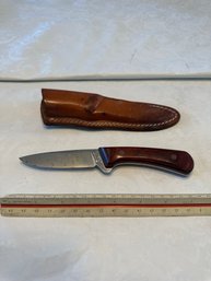 Vintage Western W83 USA Stainless With Original Sheath Could Use A Little Cleaning But Great Blade