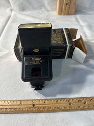 Vintage Sunpak Auto 355AF Thyristor Flash For Minolta Maxxum In Box