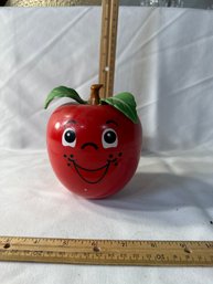 Vintage 1972 Fisher Price Happy Apple Musical Chime Toy