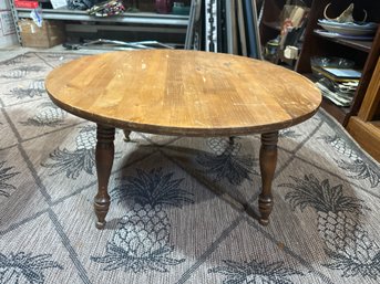 29 1/2 X 14 1/2 Round Wooden Occasional Anywhere Table Great UpCycle Project