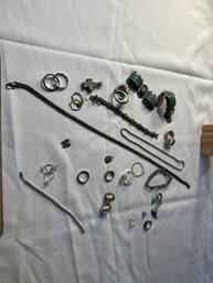 Estate Sale, Jewelry Lot, Ladies Jewelry, Sterling Silver. Please See All Photos