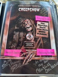 Signed 1982 Creepshow Movie Poster By Galen Ross Adrienne Barbeau And George Romero Signed In Person