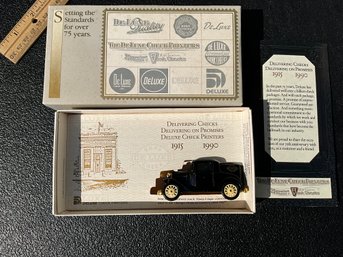 New Ertl Deluxe Bank Checks Promo 1927 Essex Coupe Conversion 1:64 Diecast