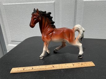 ORIGINAL ROSSINI PEGASUS JAPAN 10 Inch PORCELAIN HORSE PRANCING 1 LEG