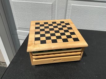 Wooden Game Center Deluxe 10 In 1 - New In Box