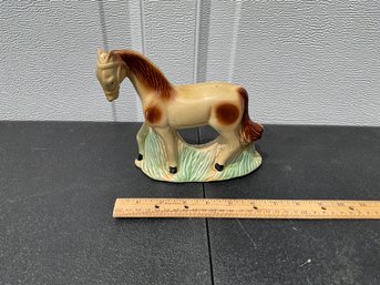 Vintage Ceramic Horse Figurine Pottery Brazil