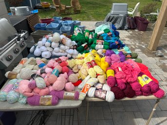 Huge Huge Huge Lot Of Yarn Every Color You Need