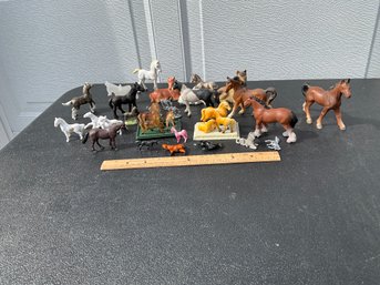 Large Lot Of Small Vintage Horse Figurines