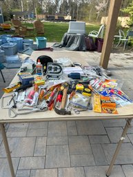 Large Lot Of Assorted Tools, Tape, Glue Plumbing Tools Great Assortment
