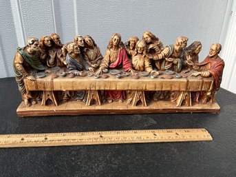 Vintage Hand Painted The Last Supper Figure