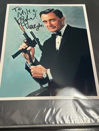 ROBERT VAUGHN 1932-2016 SIGNED 8x10 PHOTO THE MAN FROM UNCLE