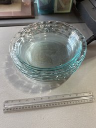 Lot Of 4 Pyrex 9.5 In Tempered Glass Pie Plates
