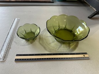 Swedish Modern Avocado Green By Anchor Hocking Bowls