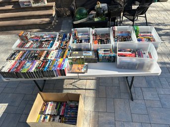 Huge Lot Of VHS Tapes Of All Great Movies And Shows Plus A VHS Cassette Rewinder Great Collection Of Tapes