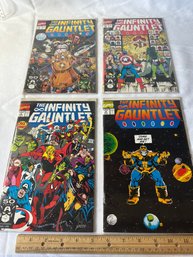 COMIC BOOK LOT THE INFINITY GAUNTLET SET # 1 2 3 4