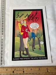 Classic Trek Episode The Apple Revisited Comic Signed By Celeste Yarnall