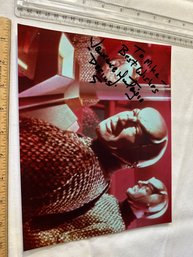 Signed 8x10 Glossy Photo LAWRENCE MONTAIGNE - Decius In Balance Of Terror - Classic Star Trek