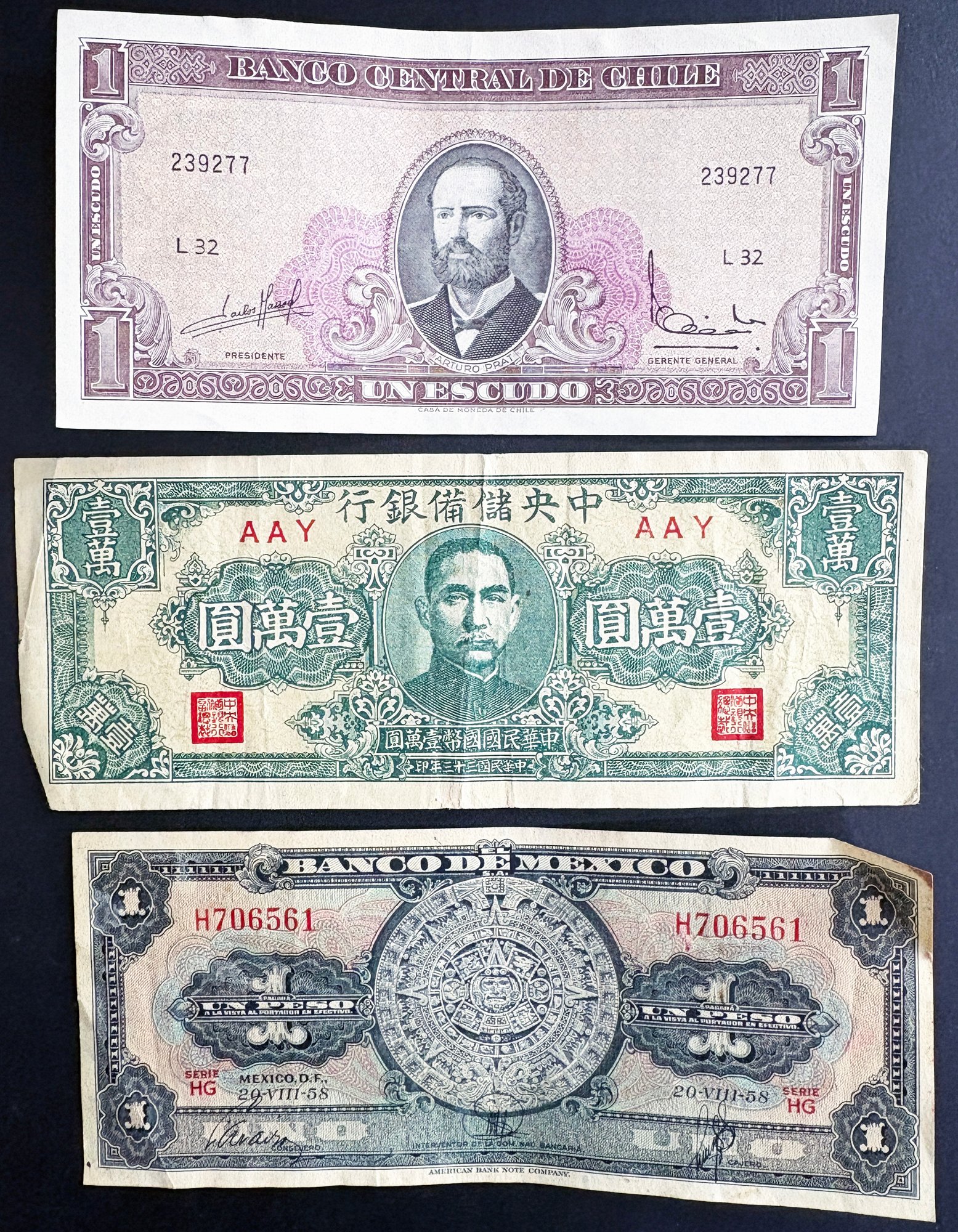 Antique And Vintage Foreign Bank Notes Including 1910 German 20 Mark ...