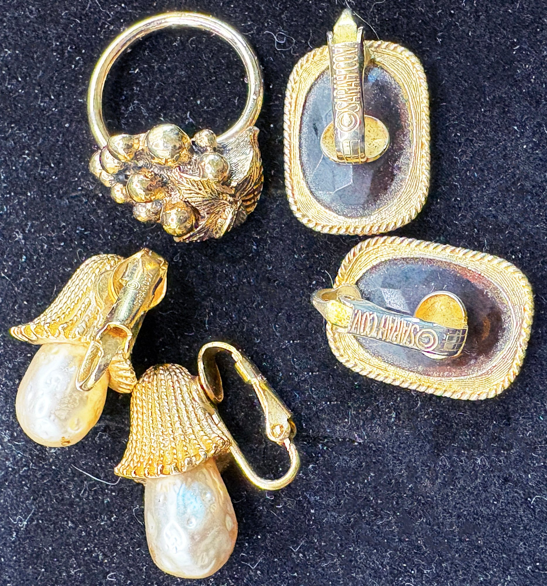 Large Collection Of Sarah Coventry And Other Gold Toned Vintage