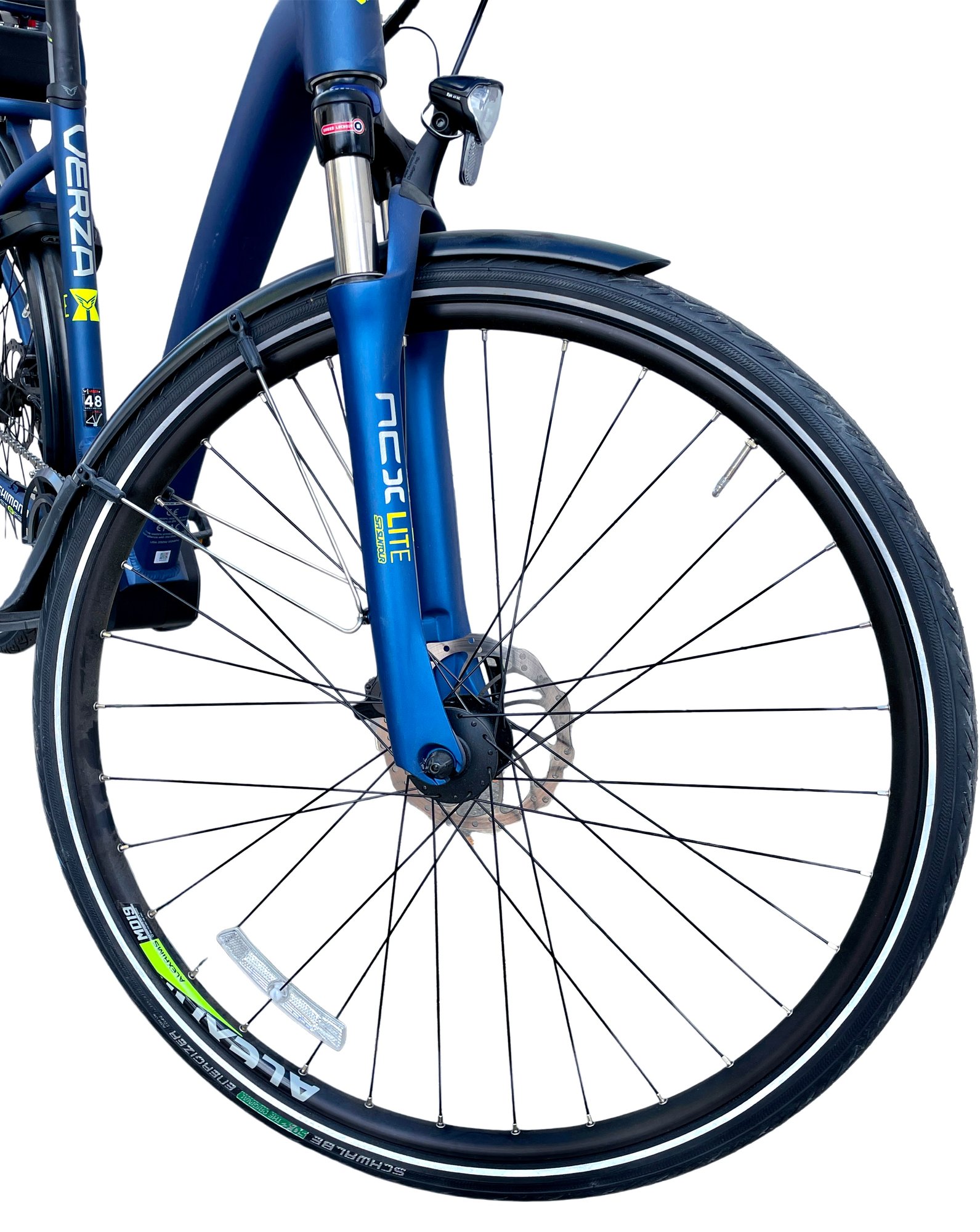 Amazing Blue Felt Verza-e 30 Electric Bike #32124