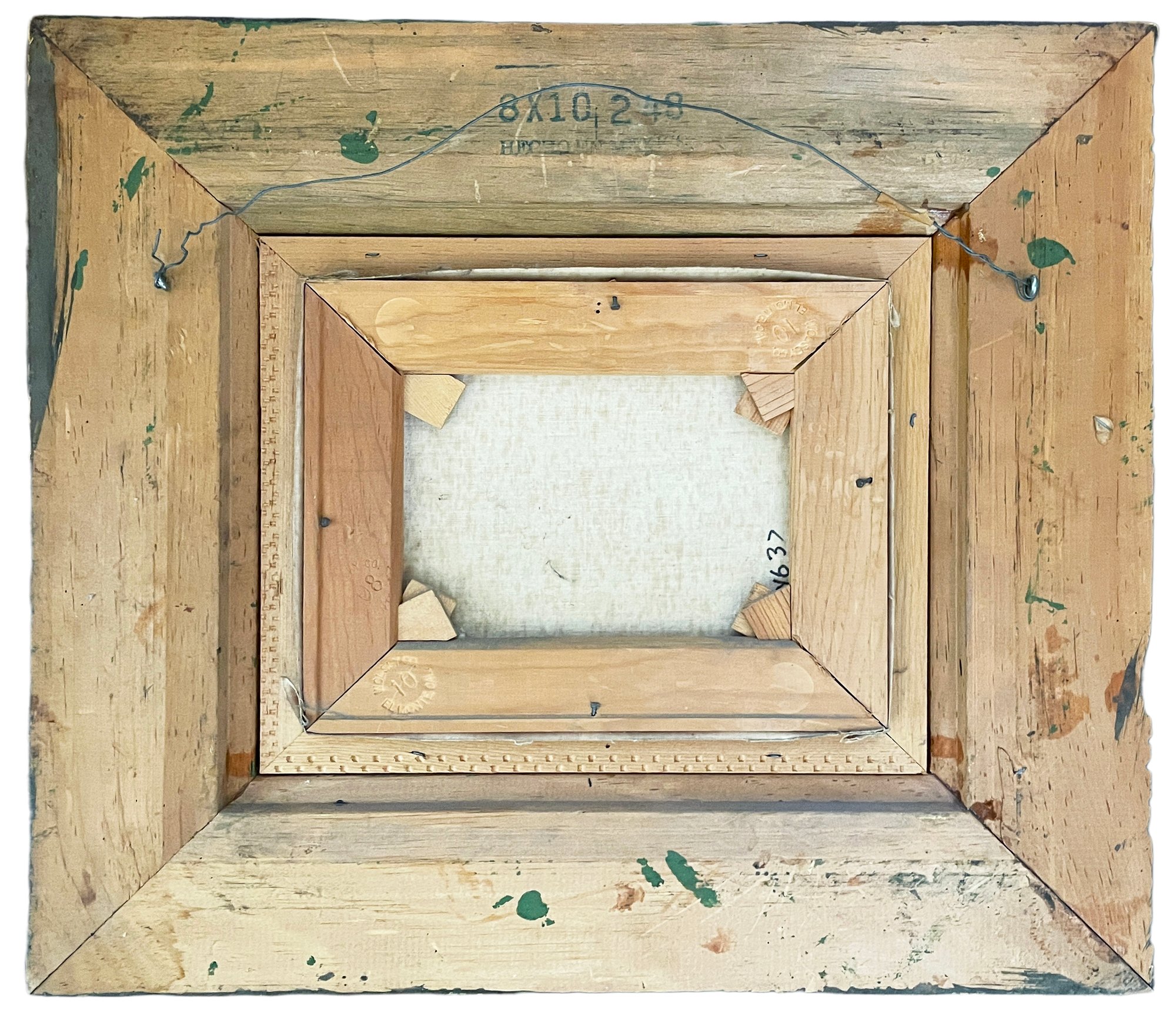 トニー・アゴステニ Tony Agostini 「アトリエノ隅」　油彩 フランス Signed Antonio Gusini (B. 1901) Still Life Oil Painting #23631