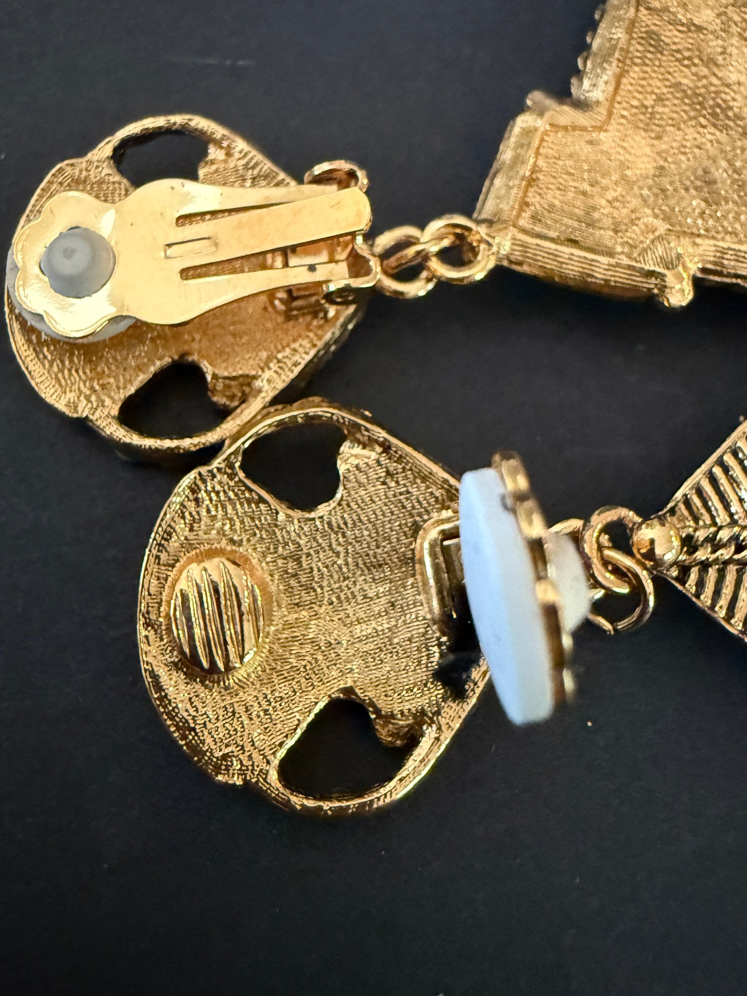 Vintage Jose Maria Barrera Mayan Style Necklace Earrings In