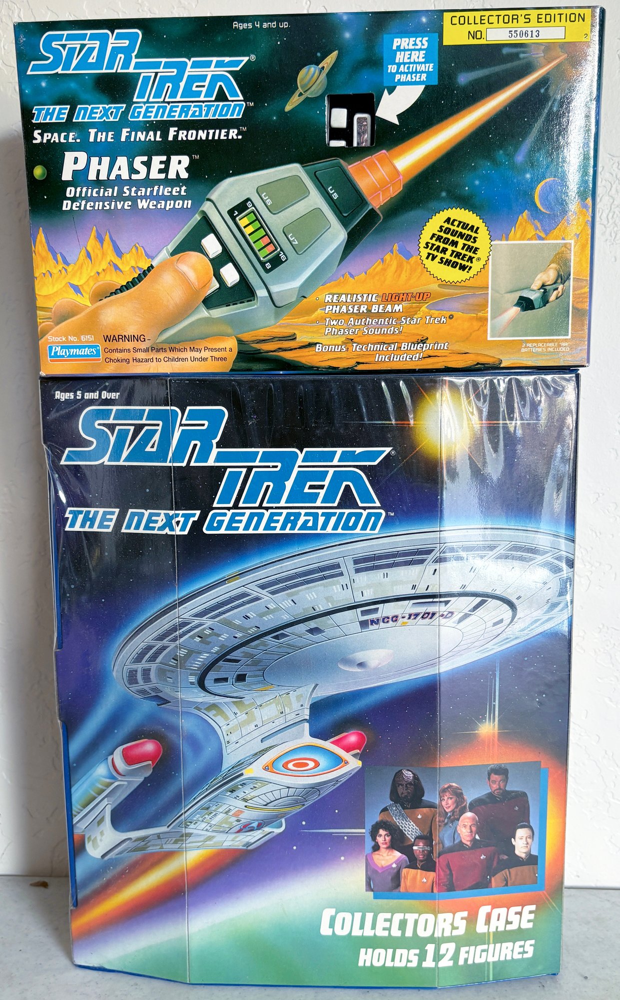 Collection Of Vintage Star Trek Next Generation Action Figures, Case ...